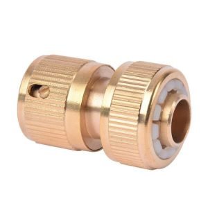 1/2" Brass Garden Hose Waterstop Quick Connector