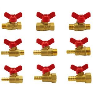 2 Way Brass Small Butterfly Handle Ball Valve