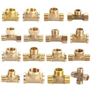 Brass Male/female Thread Tee Joints Pipe Fitting Connector