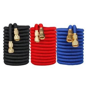 1/2 inch or 3/4 inch Brass Connector Garden Extensible Magic Watering Hose