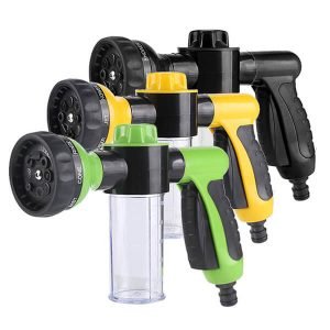 8 Modes Adjustable Garden Hose Nozzle with Soap Dispenser