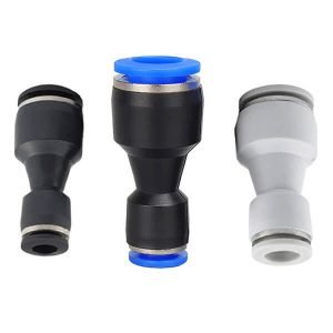 pg plastic pneumatic fittings air water hose tube push in straight gas quick connectors