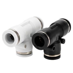 pg t push to connect fittings tee union air line pneumatic quick connector