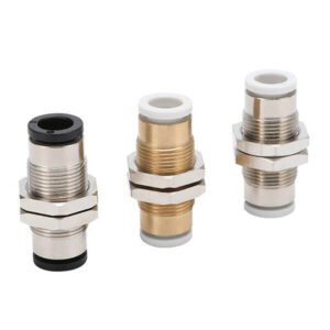 pm pneumatic bulkhead connector push to connect tube fitting