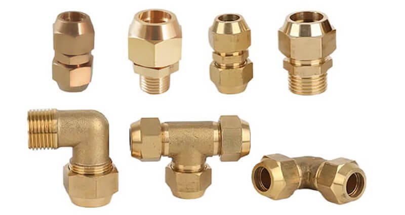 flared joint pipe brass connector