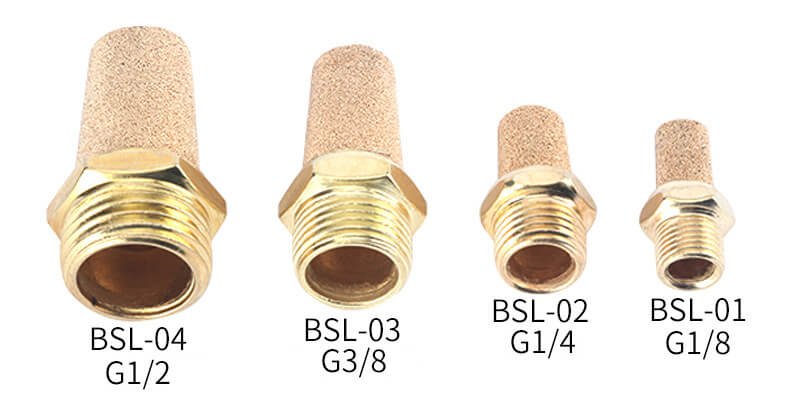 pneumatic air exhaust silencer muffler (8)