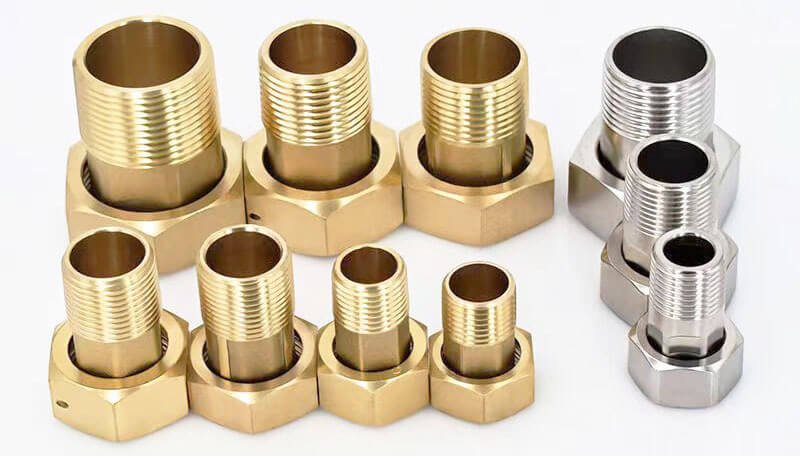 brass connectors (5)
